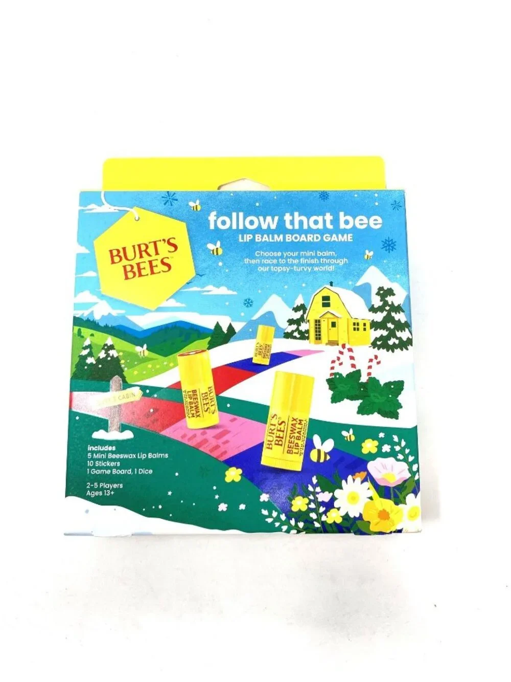 Burt's Bees Holiday Limited Edition Follow that Bee Board Game Lip Balm Gift Set